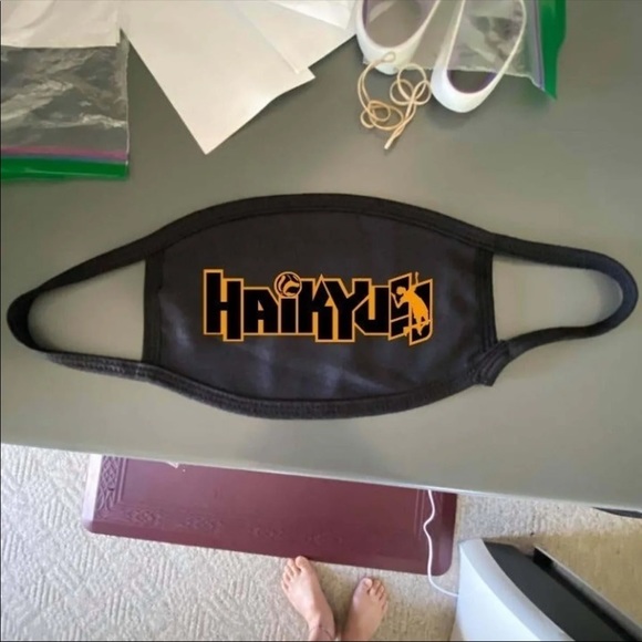 Haikyuu Volleyball Team Logo Anime Face Mask - Picture 2 of 2